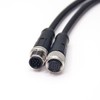 M12 12-Pin Connector PVC Sensor Cable, A Code Straight Male