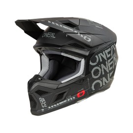 O'Neal 3 SRS Adult Helmet Static Black/Gray Medium