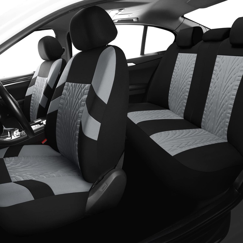 VarCozy Car Seat Covers Full Set, Front & Split Rear