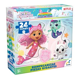 Novelty Corp Rompecabezas Piezas Gigantes Gabby´S Dollhouse - 24 Piezas,