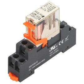 Weasch Power Relay RFT2CO512L, AC 12V Coil, 8 Pin 8A, DPDT 2NO 2NC, with LED Indicator Light and Plastic Clip Socket Base UL Certification (1)