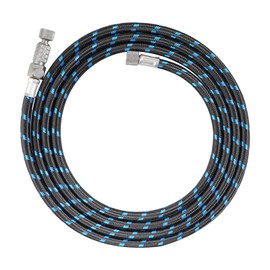 SAGUD Airbrush Hose 1.8 Meter Braided Rubber Hose with Standard 1/8 Size Fittings on Both with Air Brush Quick Release Disconnector Coupler
