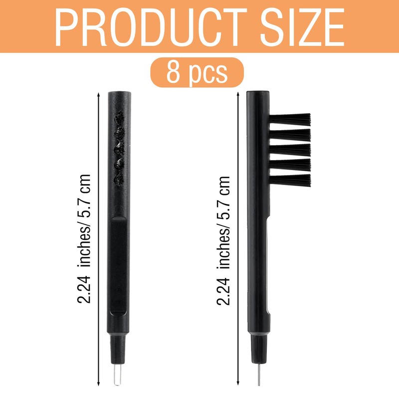 8pcs Small Combs to Clean Hearing Aids,Hearing Aid Cleaning Brush,