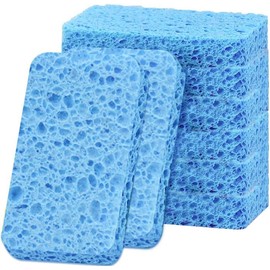 6 - Pack Non-Scratch Scrub Sponges - Sponges for Dishes and Washing Dishes, Cleaning Sponges for Kitchen Home and More（Blue）