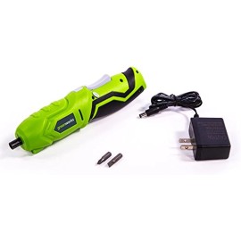 Greenworks Cordless Electric Rechargeable Screwdriver Screw Driver, SD4B200