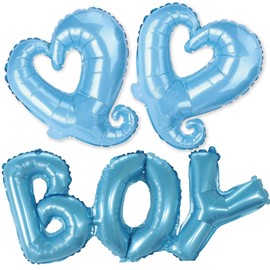 BOY Heart, Light Blue, Gender Life, Boys, Baby Shower, Boys, Pregnancy, Birth, Birthday Gift, Gender Detection, Decoration, Baby Photo Surprise, Commemorative Photography