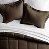 Merit Linens 8-Piece Down-Alternative Comforter Set - Full Chocolate