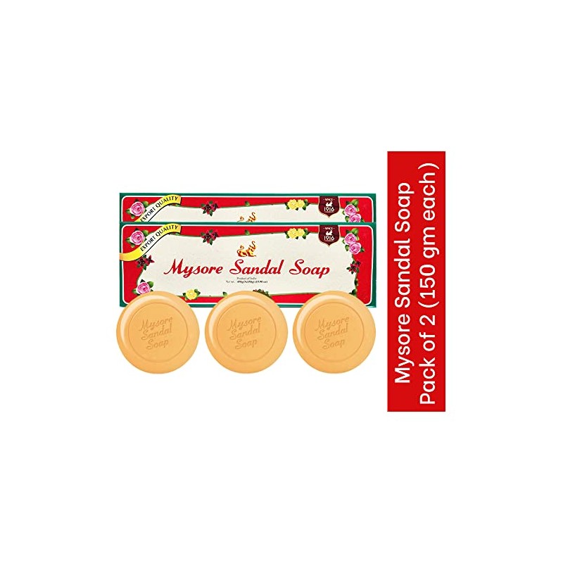 Mysore Sandal Mysore - Jabón de sándalo (150 g, tamaño