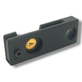 Protective Case for YubiKey 5/5C NFC – Compact & Lightweight Keychain Holder with M3 2.5 mm Screw, Allen Key Not Included (Black, USB-A)