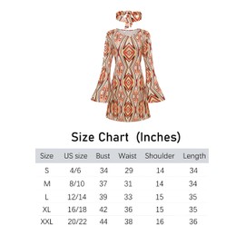 Coucoland 70s Disco Outfits for Women - 60s Hippie Dress Costume Party Accessories Set Sunglasses Headband