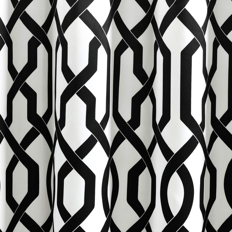 Lush Decor Edward Trellis Curtains Light Filtering Window Panel Set