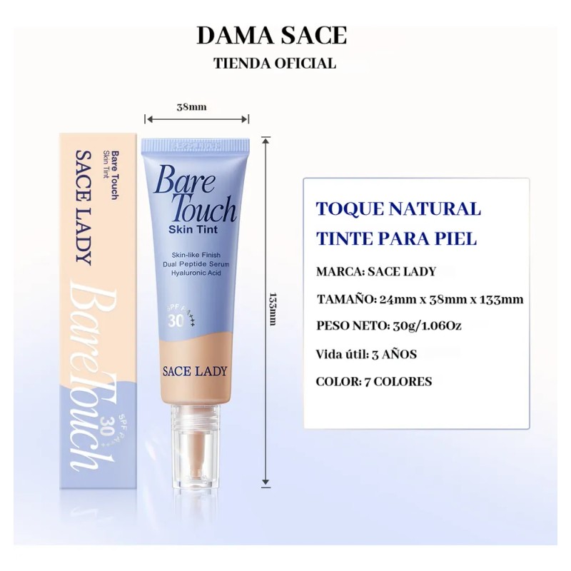 Sace Lady Base Maquillaje Fijador Matte Poreless 30ml Spf 30