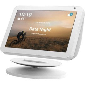 Sintron Smart Display Adjustable Stand for Show 5 & Show 8 (1st Gen 2nd Gen), Magnetic Stand Holder for Show 8 & Show 5 with 360 Degree Rotation, Tilt Function & Non-Slip Base (White)