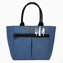 Reusable Adult Lunch Bag, Insulated Thermal Lunch Bag, Lunch Box with Front Pocket for Office, Work, Picnic, Shopping