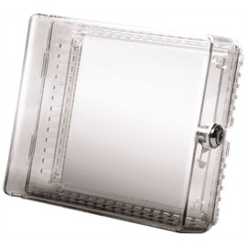TayMac ZTC100 Clear Plastic Low Profile Locking Thermostat Guard, Heater Guard or Thermostat Cover for Wall with Lock, Thermostat Lock Box with Key for Conservation and Home Improvement
