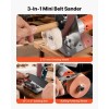 7-Speed Adjustable 3-in-1 Mini Belt Sander 13" X 1.2" Sanding