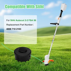 Dxyue 2 Pack C2-2 Spool Head Trimmer Head Replacement for Stihl FSA 56/ C2-2 String Trimmer, Replace Part Number 4008 710 2103