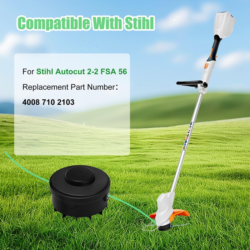 Dxyue 2 Pack C2-2 Spool Head Trimmer Head Replacement for