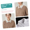 Artibetter Detachable White Fake Collar for Women Shirt Collar Accessory