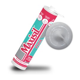 Maxisil Pool & Fountains Sealant White, 10.4 oz, A18 Stone