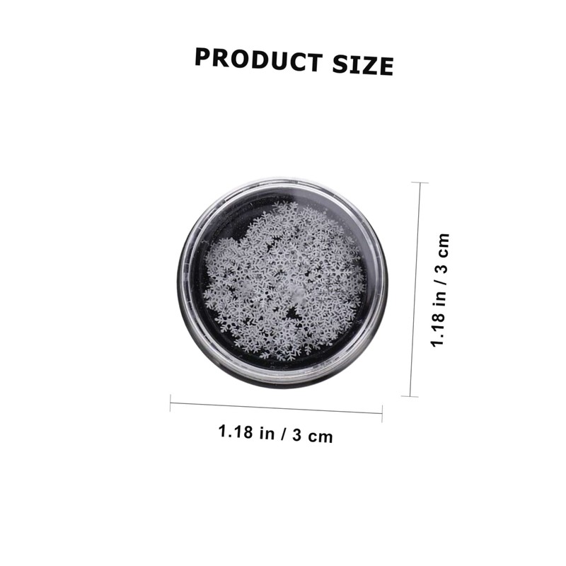 Healeved 2sets Metal Christmas Nail Art Decals Snowflake Sequins Stickers