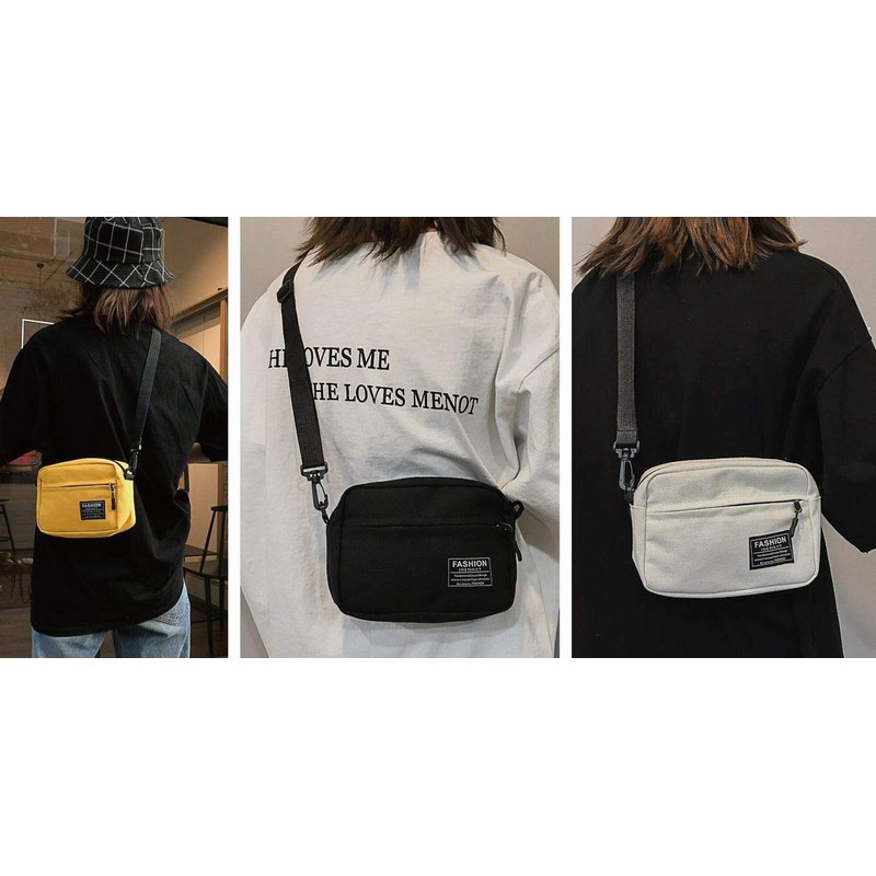 Beatus 3 Colors, Canvas Compact Shoulder Bag, Mini Shoulder Bag,