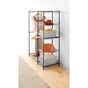 Whitmor Double Rod Closet with Shelves - Black