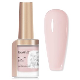 Bevimee Nail Polish Nude Pink Quick Dry Sheer Color Nail Lacquer Non Gel Long Lasting Regular Fast Dry Fingernail Polish DIY Salon Gift For Women 12ML