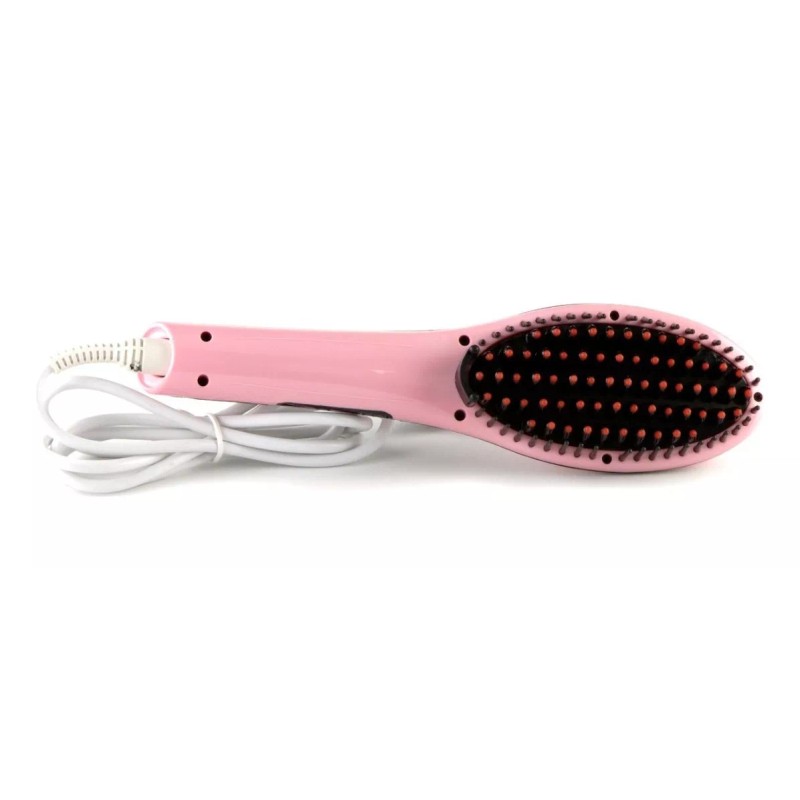 Marca Original Cepillo Electrico Alisador De Pelo Con Pantalla Lcd