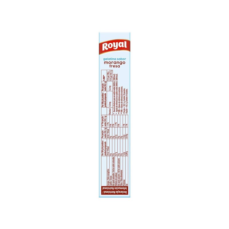 Royal, Gelatina, Light, Gusto Fragola, Confezione da 31 gr