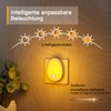 LYRIDZ Amber Night Light Socket with Motion Sensor, Bright Plug-in