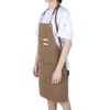 Adjustable Waterproof Apron with Pockets for Restaurant Kitchen Milk Tea