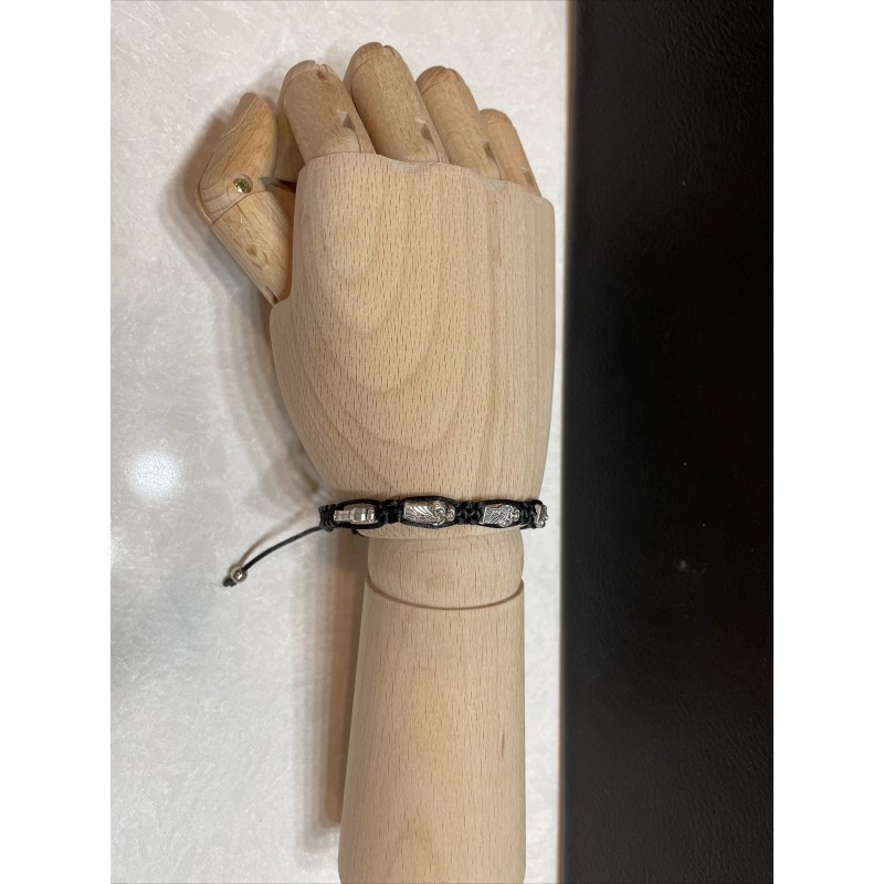 Saint Jude Bracelet Black- San Judas Tadeo Pulsera Negra -Protection