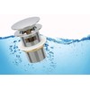 Chrome Freestanding Bathtub Drain Stopper, Compatible with Drain Kit
