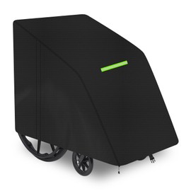 GJMZTQG Manual Wheelchair Cover Wheelchair Protective Cover Waterproof 600D Oxford Rain Cover for Wheelchair, Protection for Mobility Scooter Against Dust, 100 x 75 x 100 cm (Black)