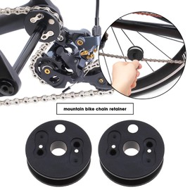 EMSea 2Pcs Bike Chain Keeper Holder with Sponge Rings Replacement for 1/8 inch Derailleurs 12mm Thru Axle Bicycle Chain Keep Tool for Bike Cleaning Transporting Lubing