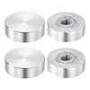sourcing map Round Shape Aluminum Disc, 4pcs M8x25mm Aluminum Circle