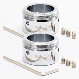 BLUMKRAFT Pack of 2 Radiator Adapters Compatible with Danfoss RA (20-23mm) and Far 23mm to M30 x 1.5 for Thermostat/Thermostatic Head M30x1.5 Male