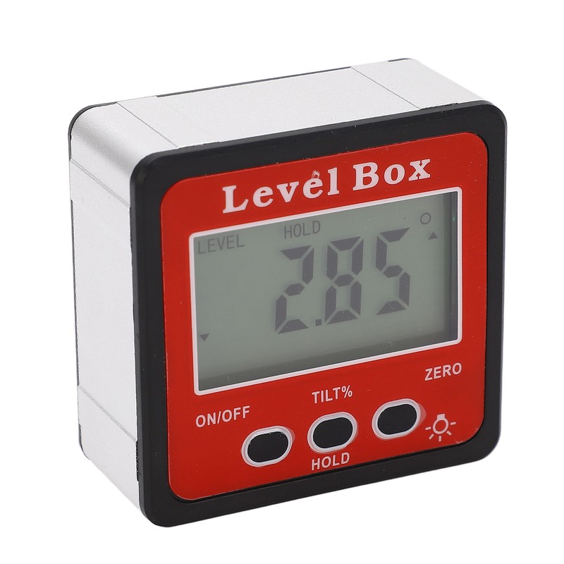 Digital Level Box Accurate Magnetic Portable Size Protractor Inclinometer for