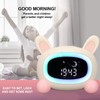 Kids Wake Clock Cartoon Kids Sleep Training Clock with Night
