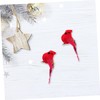 FUNOMOCYA Vibrant Red Birds Christmas Decor Artificial Bird Figurines Home