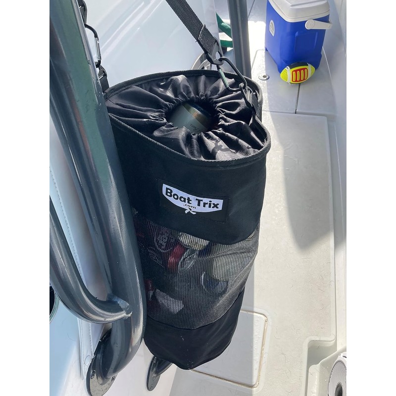 Boat Trash Bag - Large Versatile Hoop Mesh Garbage Bag