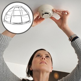 DOITOOL Smoke Detector Cover Metal Cage for Smoke Detector, Smoke Detector Protective Cover Home Smoke Detectors Accessories Fire Alarm Covers Fire Sprinkler Head Guard