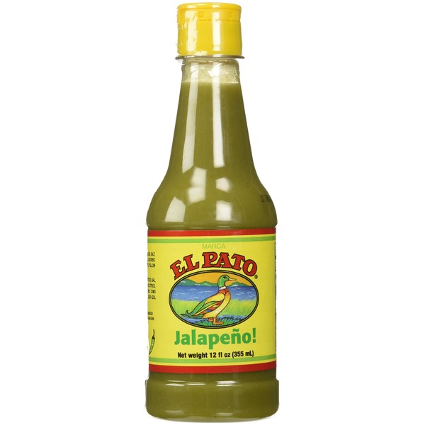 El Pato Flavorful Green Jalapeno Hot Sauce, 12 Fl Oz (Pack of 2)