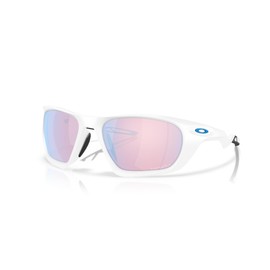 Oakley Men's OO9431 Lateralis Rectangular Sunglasses, Matte White/Prizm Snow Sapphire, 60 mm