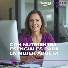 Pharmaton Woman 50+: Multivitamínico con Hierro y Omega 3 para Mujer, 30 Cápsulas