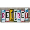 Retired Cut Letter Metal Novelty License Plate Tag LP-7847