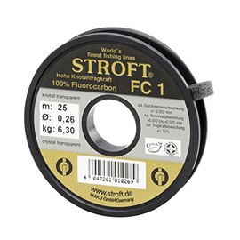 Stroft FC1 Monofilament Fishing Line, 25m, Grey, Unisex, 0.400mm-11.7kg