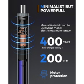 Mini Electric Screwdriver, LIFEGOO 58 in 1 Precision Screwdriver Set with 50 Magnetic Bits, Digital Display Electric Repair Tool Kit for Electronics Phone Camera Laptop Watch