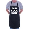 Print4U Best Cook Ever Funny Apron Novelty BBQ Cooking with
